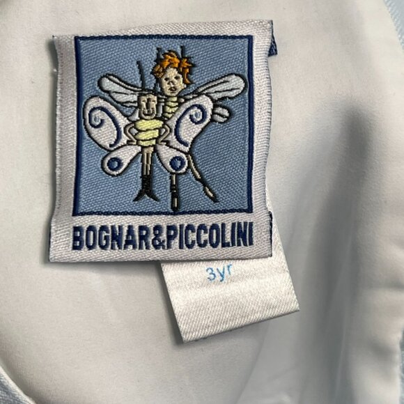 Bognar & Piccolini Toddler Girl Blue Sleeveless Dress Size 3 Years - Picture 7 of 8